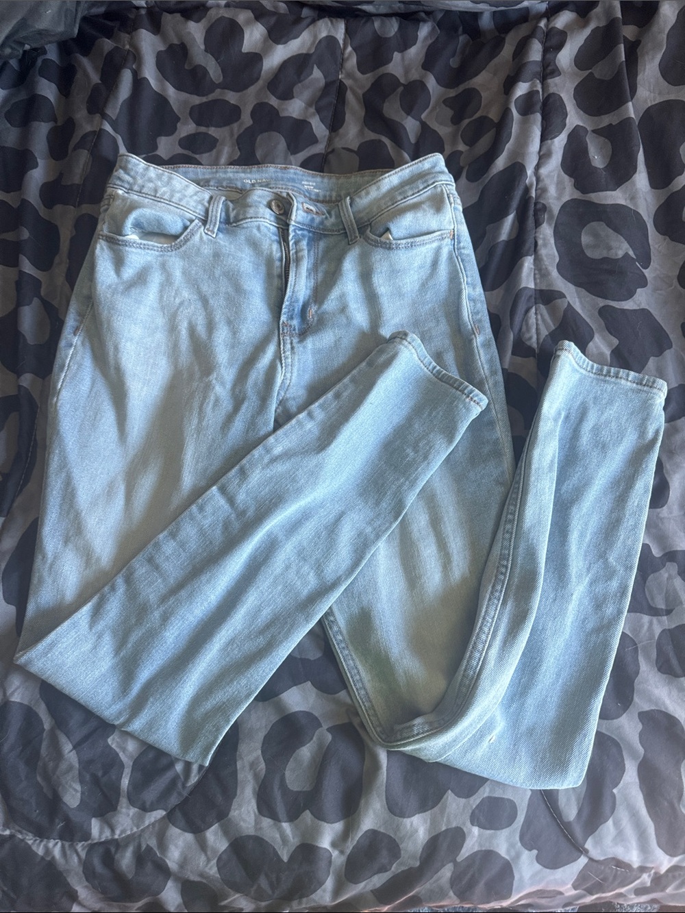 Old Navy Light Blue High-Rise Skinny Jeans - Soft Wash